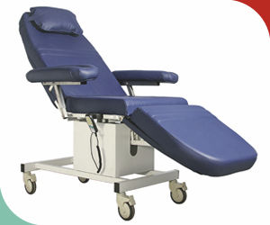 Poltrona elétrica para coleta de sangue - LDC-11 / LDC-12 / LDC-13 - Labtop Instruments Pvt. Ltd. - articulada em 3 seções / com rodízios