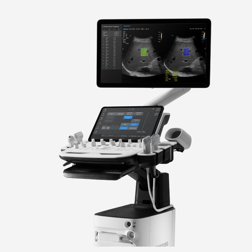 Aparelho de ultrassom com carrinho - V5 - Samsung Healthcare Germany - geral / ginecológico e obstétrico / cardiovascular