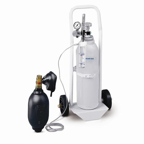 Sistema de oxigenoterapia com carrinho - Air-Ox - Tecno-Gaz - com garrafa de oxigênio / com máscara de oxigênio