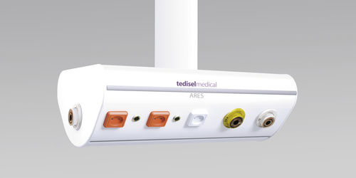 Estativa de braço de teto - ARES - Tedisel Medical - para cuidados intensivos / articulado / com braço simples
