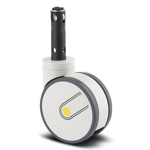 Roda para carrinho hospitalar - Integral twin - TENTE-ROLLEN  - para cama hospitalar / para mesa cirúrgica / antiestática