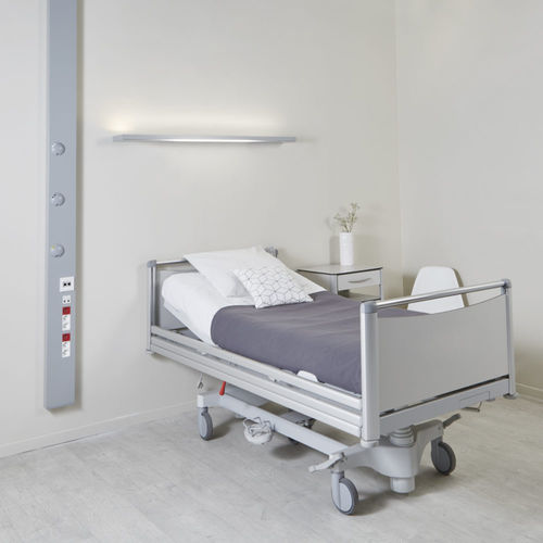 Régua de gases medicinais vertical - SILEA - TLV Healthcare - para quarto de paciente / com iluminação