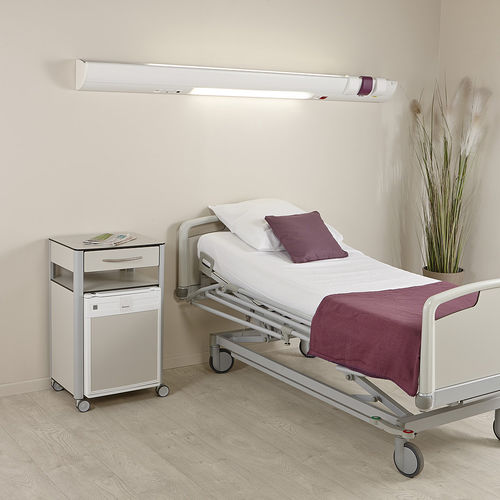 Régua de gases medicinais horizontal - MEDIVA - TLV Healthcare - para quarto de paciente / com iluminação