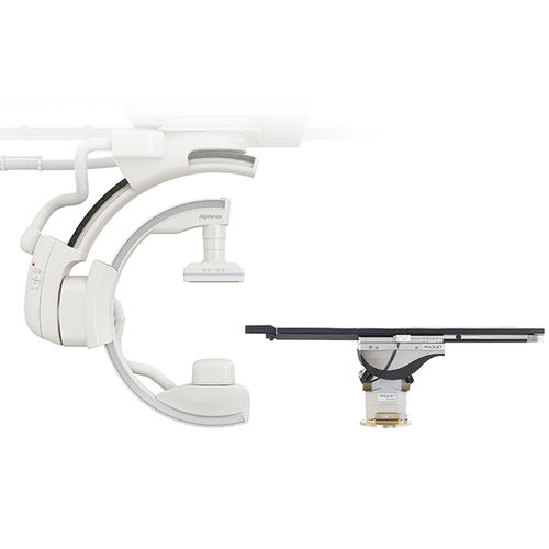 Sistema de fluoroscopia para angiografia - Alphenix Hybrid+ - Canon Medical Systems Europe - digital / para fluoroscopia cardíaca / com intensificador de imagem fixado no teto