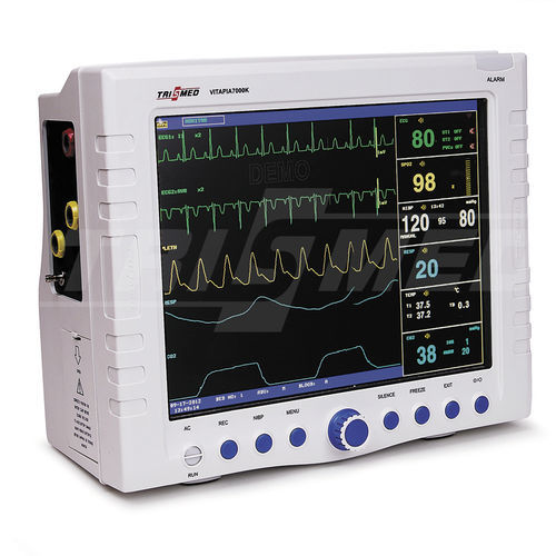 Monitor multiparamétrico compacto - VITAPIA 7000KV - TRISMED  - de ECG / TEMP / RESP