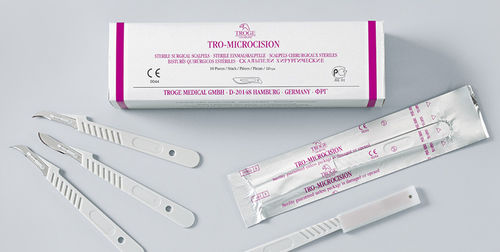 Bisturi com cabo plástico - TRO-MICROCISION - Troge Medical  - descartável