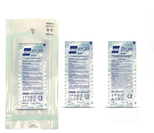 Gel para ultrassom estéril - KONIX® - Turkuaz Medikal Kozmetik - transparente