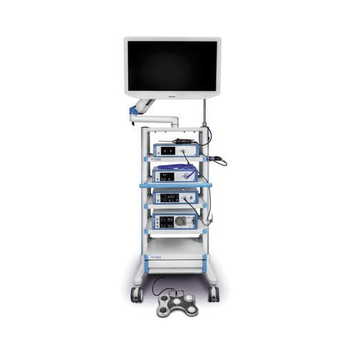Carrinho hospitalar - Vimex Endoscopy - para endoscopia / multifuncional / com prateleiras