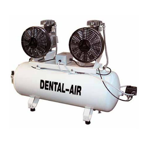 Compressor odontológico - TANDEM 2 - Werther International - hospitalar / para 4 consultórios / sem óleo