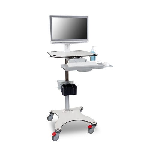 Carrinho para computador médico-hospitalar - Computer trolley - Wiegand AG - com altura regulável