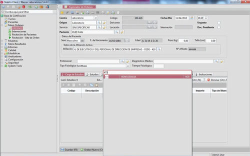 Software de gestão - Nobilis - Wiener Lab Group - de validação / de normalização / médico-hospitalar