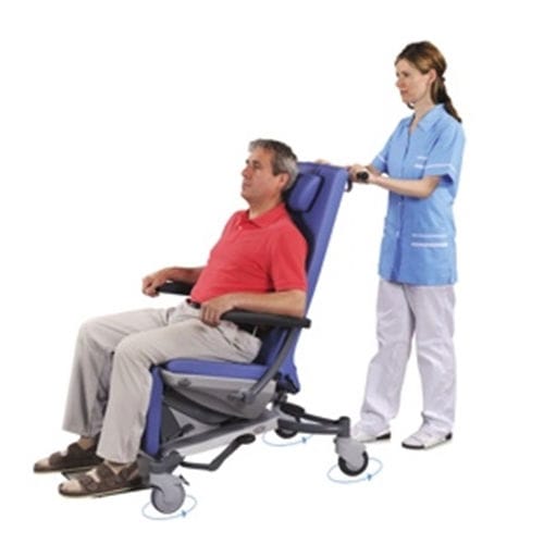 Cadeira de transferência de paciente para ambiente interno - sella - wissner-bosserhoff  - para ambiente externo / com rodízios / com encosto regulável