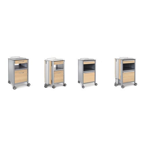 Mesa de cabeceira com rodízios - stylo series - wissner-bosserhoff  - com gavetas / com armário
