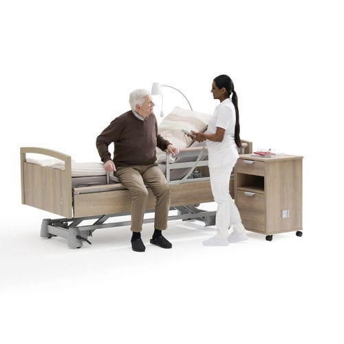Cama para permanência prolongada - sentida sc accessible - wissner-bosserhoff  - elétrica / de altura regulável / articulada em 3 seções