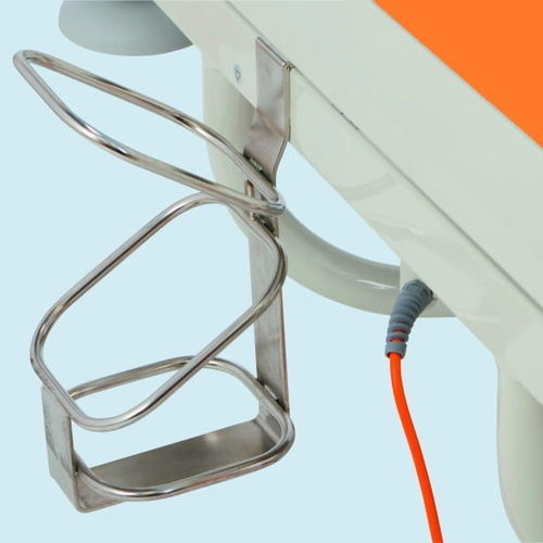 Suporte para garrafas de oxigênio - Vertical 2 - wissner-bosserhoff  - a instalar em cama / em aço inoxidável