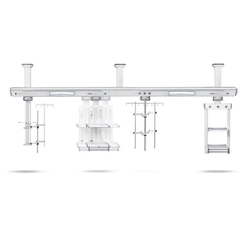 Estativa de braço de teto - TT-PORT - VG Medical Technology - para cuidados intensivos / com prateleiras