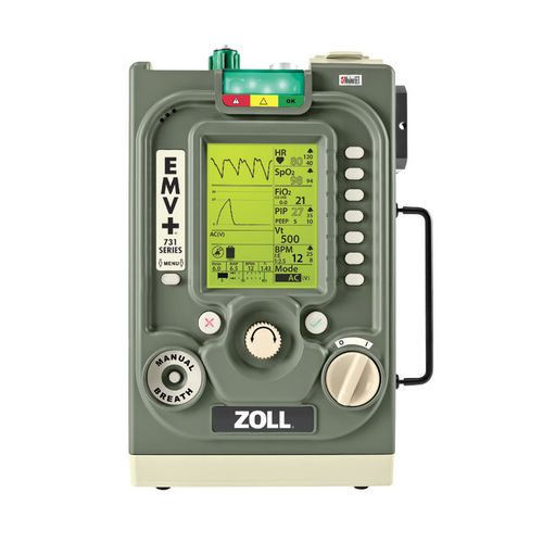 Ventilador de emergência - EMV+® - ZOLL Medical Corporation - eletrônico / de transporte / CPAP