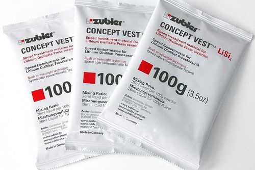 Material dentário em cerâmica - CONCEPT VEST™ - ZUBLER - em dissilicato de lítio / para restauração dentária