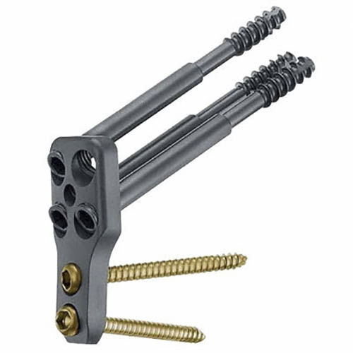 Placa de compressão óssea para trocânter - Targon® FN - Aesculap® - bloqueada / metálica