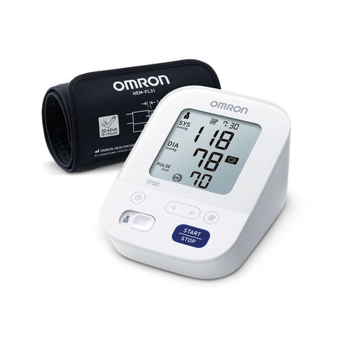 Medidor digital de pressão arterial automático - M3 Comfort - Omron Healthcare Europe - oscilométrico / com braçadeira para adulto / 2x60