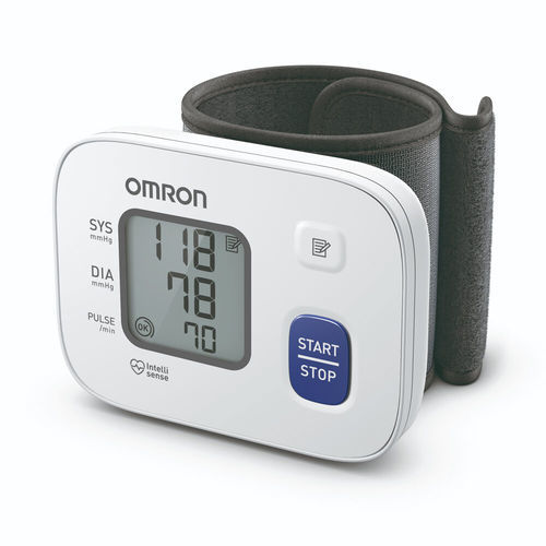 Medidor digital de pressão arterial automático - RS2 - Omron Healthcare Europe - oscilométrico / de punho / com bateria recarregável
