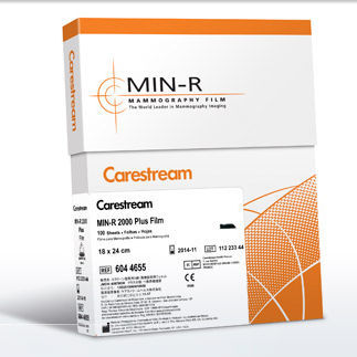 Filme radiográfico para mamografia - MIN-R 2000 Plus - Carestream - 9 x 12 / 9 x 7