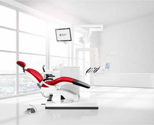 Conjunto odontológico com cadeira - Sinius - Dentsply Sirona - compacto / com monitor / com sistema de higienização