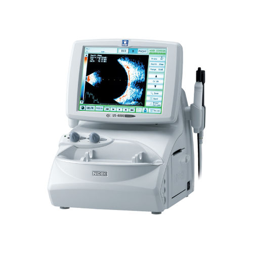 Aparelho de ultrassom de mesa - US-4000 - NIDEK - ocular / em preto e branco / com tela sensível ao toque