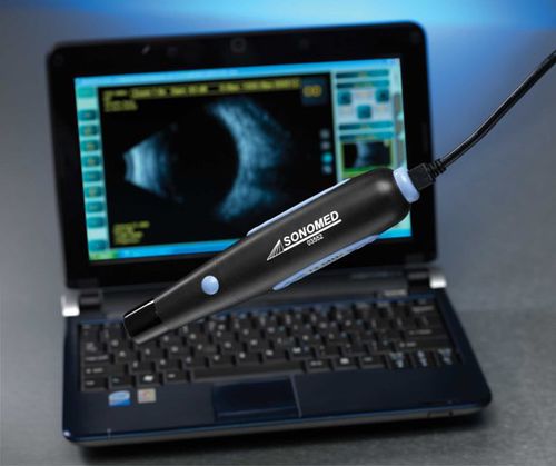 Aparelho de ultrassom de mesa - Master-Vu - Sonomed Escalon - ocular / em preto e branco