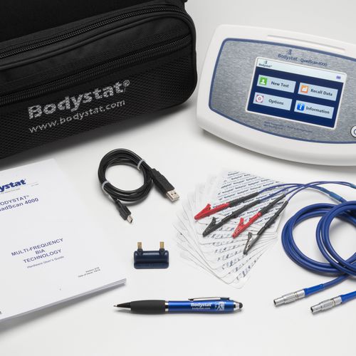 Analisador de composição corporal por bioimpedância - Quadscan4000 - Bodystat - portátil / com display LCD / com cálculo do IMC