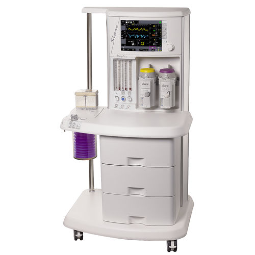 Aparelho de anestesia com carrinho - MORPHEUS M - Siare - com monitoramento respiratório / com ventilador / com sistema de exaustão de gases anestésicos