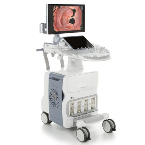 Aparelho de ultrassom com carrinho - Voluson™ E10 - GE Healthcare - ginecológico e obstétrico / em preto e branco / com Doppler colorido