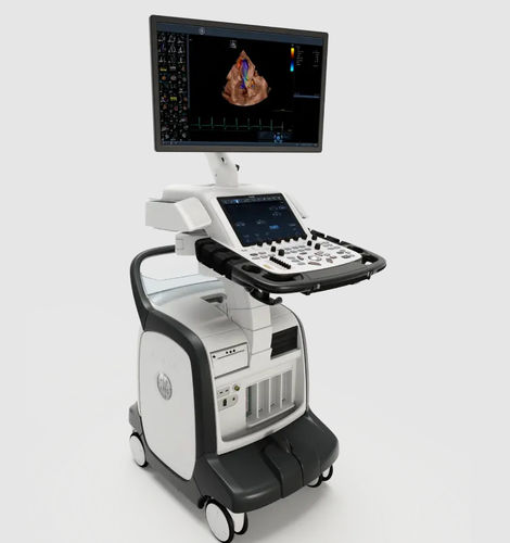 Aparelho de ultrassom com carrinho - Vivid™ E95  - GE Healthcare - cardiovascular / em preto e branco / com Doppler colorido