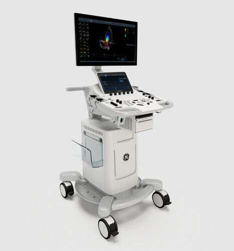 Aparelho de ultrassom com carrinho - Vivid™ T8 - GE Healthcare - cardiovascular / em preto e branco / com Doppler colorido