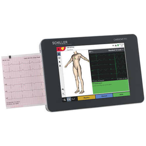Eletrocardiógrafo para ECG em repouso - CARDIOVIT FT-1 - SCHILLER - de 12 canais / digital / para tablet