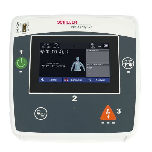 Desfibrilador externo semiautomático - FRED easy G2 - SCHILLER - com Bluetooth / USB