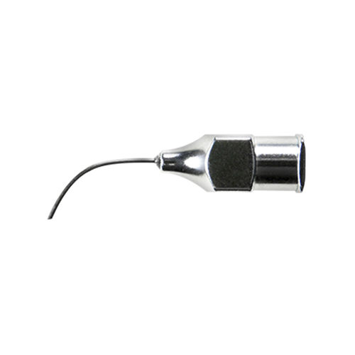 Cânula de sucção - 9623 - Moria Surgical - de irrigação / para injeções intravítreas / curva