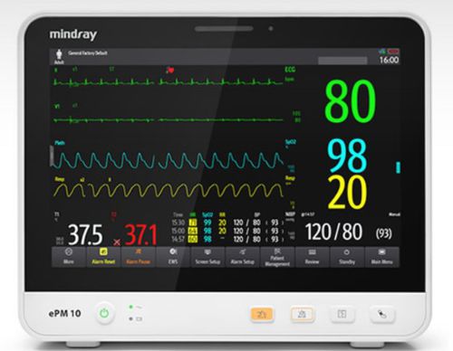 Monitor de paciente portátil - ePM10 - Mindray - compacto / de cabeceira / de ECG