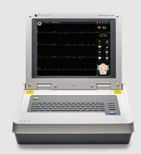Eletrocardiógrafo para ECG em repouso - CardioExpress SL18A - Spacelabs Healthcare - 18 canais / digital / com teclado