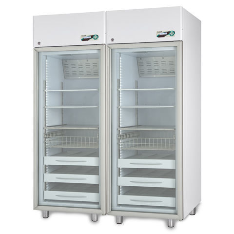 Refrigerador para farmácia - MEDIKA 2T 1500 ECT-F PLUS - Fiocchetti Scientific - para hospital / vertical / com 2 portas