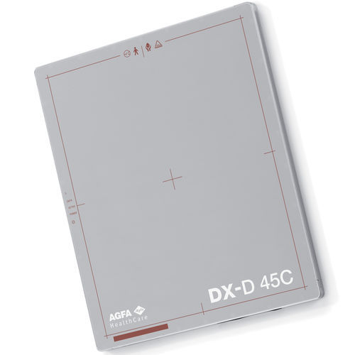 Detector de painel plano para radiografia veterinária - DX-D 45 - AGFA - portátil / com conexão sem fio