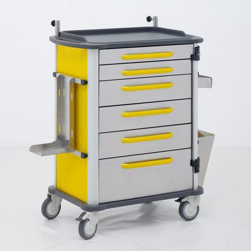 Carrinho de emergência - 74403 - Üzümcü Medical Devices - para cuidados intensivos / para uso geral / para aparelho