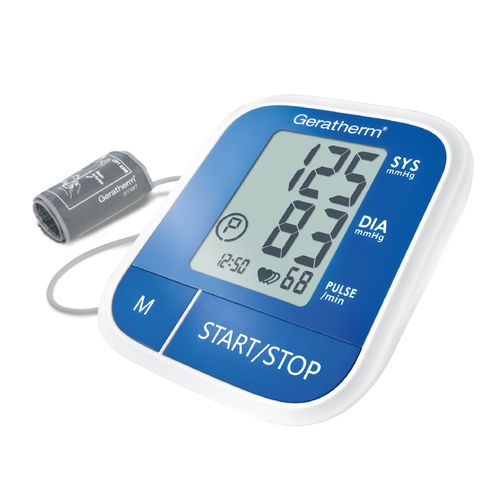 Medidor digital de pressão arterial oscilométrico - GT-1775 - Geratherm Medical AG - com bateria recarregável / com braçadeira para adulto / inteligente
