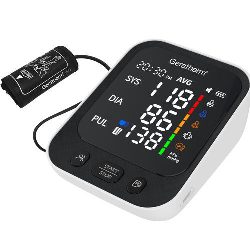 Medidor digital de pressão arterial oscilométrico - vivo - Geratherm Medical AG - com porta USB / com bateria recarregável / com braçadeira para adulto