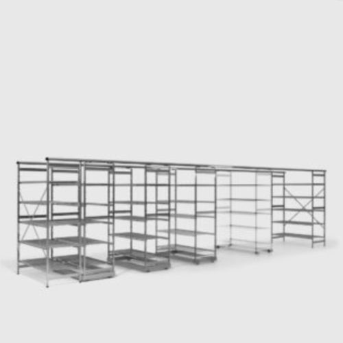 Estante modular - 999SSRBTG1 series - Steelco - para cestos / para contêineres / de esterilização