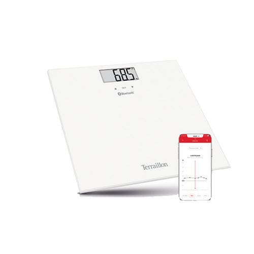 Analisador de composição corporal por bioimpedância - Web Coach Smart - Terraillon - plataforma / com display LCD / com cálculo do IMC