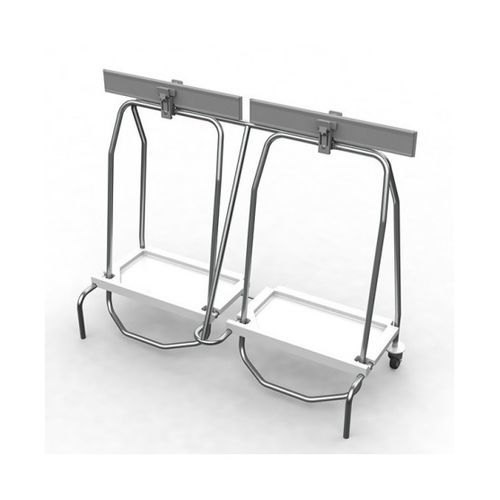 Carrinho hospitalar - HERMÉ-TRI®  - VILLARD MÉDICAL - de transporte / coletor de lixo / 2 bolsas