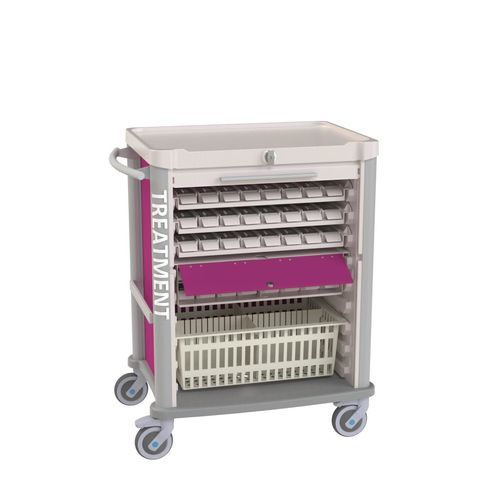 Carrinho hospitalar - Eolis® - VILLARD MÉDICAL - para medicamentos / de transporte / para distribuição de medicamentos
