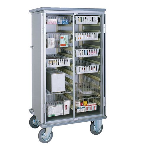 Armário de transporte - 417.03 - VILLARD MÉDICAL - para aparelhos médicos / para hospital / com prateleiras