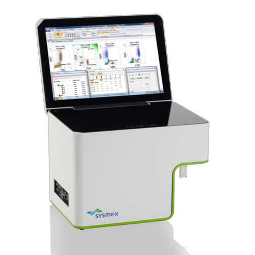 Citômetro automático - CyFlow® Cube 6 - Sysmex Europe - de bancada / compacto / células sanguíneas